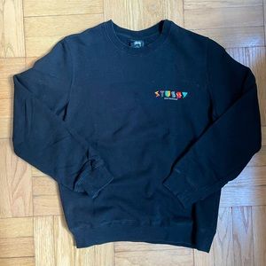 Stussy Black Crew Neck Sweatshirt - Great Condition!